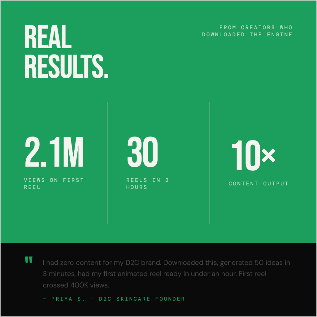 The Content Engine - Make Viral Reels 1000x Faster